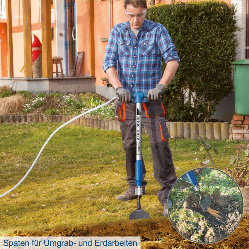 Σκαπτικό αέρος 5 σε 1 SCHEPPACH AERO2SPADE 5909601900 Σκαπτικό αέρος 5 σε 1 SCHEPPACH AERO2SPADE 5909601900