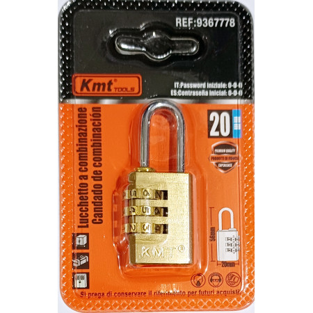 Λουκέτο με συνδιασμό 3 αριθμών 20mm OEM 9367778