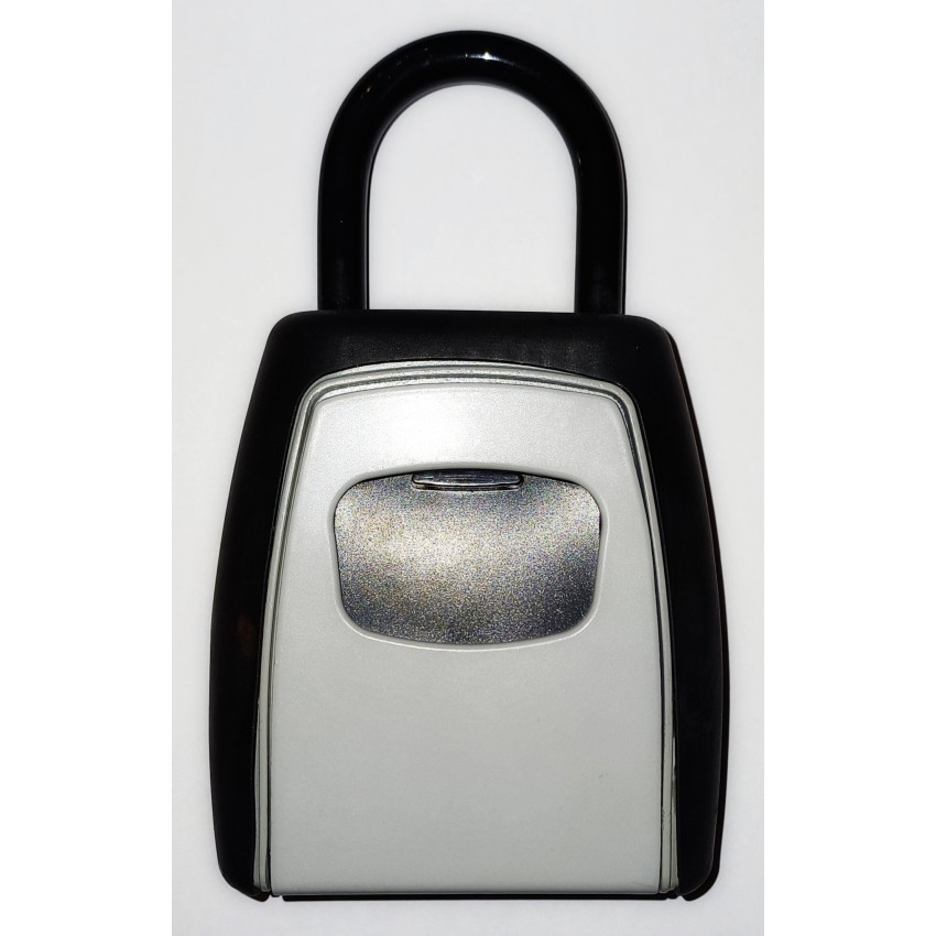 Κλειδοθήκη ασφαλείας με λαιμό από ανθεκτικό κράμα αλουμινίου με συνδυασμό 4 ψηφίων για εξωτερικό - εσωτερικό χώρο, σε γκρι - μαύρο χρώμα ιδανικό για Airbnb 100 x 40 x 90mm OEM 21357