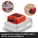 Αντάπτορας USB Μπαταρίας TC-CP 18 Li USB A/C-Solo Einhell 4514148