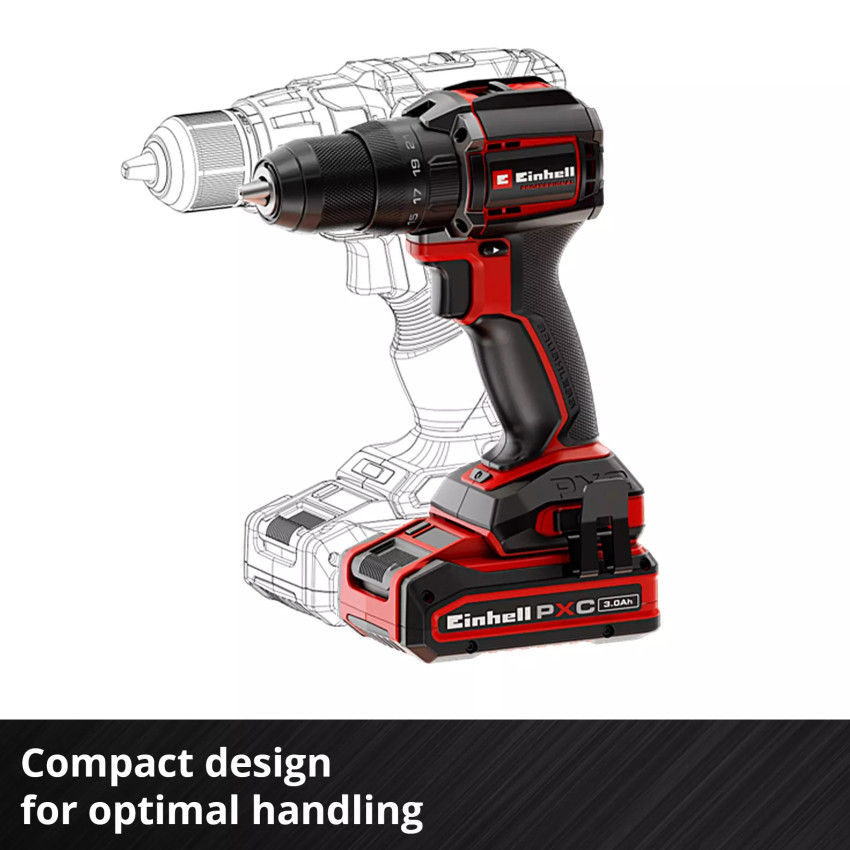 Κρουστικό Δραπανοκατσάβιδο Μπαταρίας 50Nm PROFESSIONAL Solo Brushless 18V Einhell TP-CD 18/50-C Li-i BL 4514400