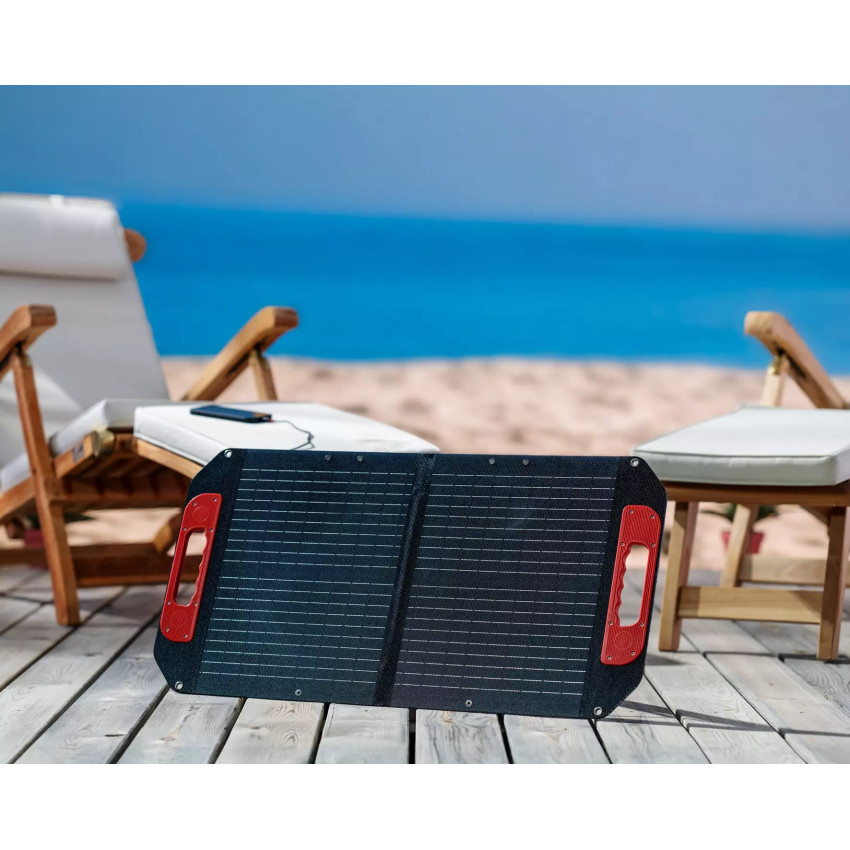 Ηλιακό πάνελ αναδιπλούμενο Θύρες XT60, USB-A και USB-C για τη φόρτιση διαφόρων συσκευών απευθείας με ηλιακή ενέργεια EINHELL Solar panel 40W 4530150