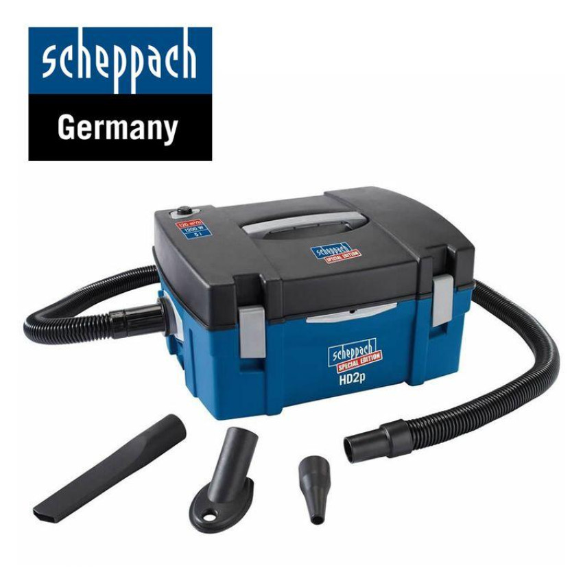 Σύστημα Αναρρόφησης Σκόνης 5L , 3 σε 1 , 1250W HD2P Scheppach 5906301901