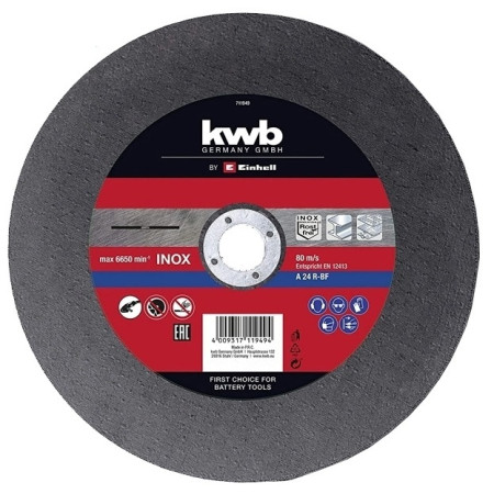 Δίσκος τροχού κοπής σιδήρου inox 230 x 22.2 Kwb 49711949
