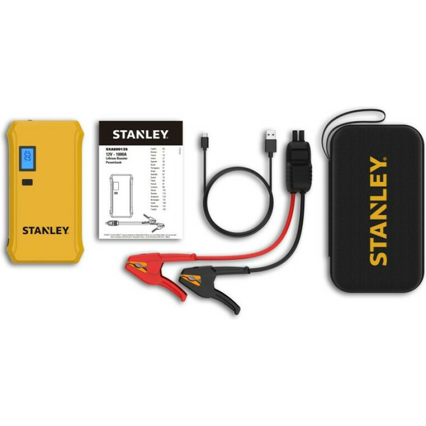 Εκκινητής Μπαταρίας Αυτοκινήτου 12V με Power Bank 1000A Stanley SXAE00135 10402056