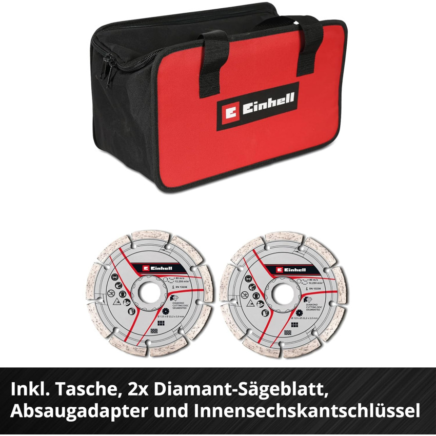 Φρέζα αυλακώσεων τοίχου μπαταρίας 36V Einhell TP-MA 36/30 Li Brushless - Solo 4350800