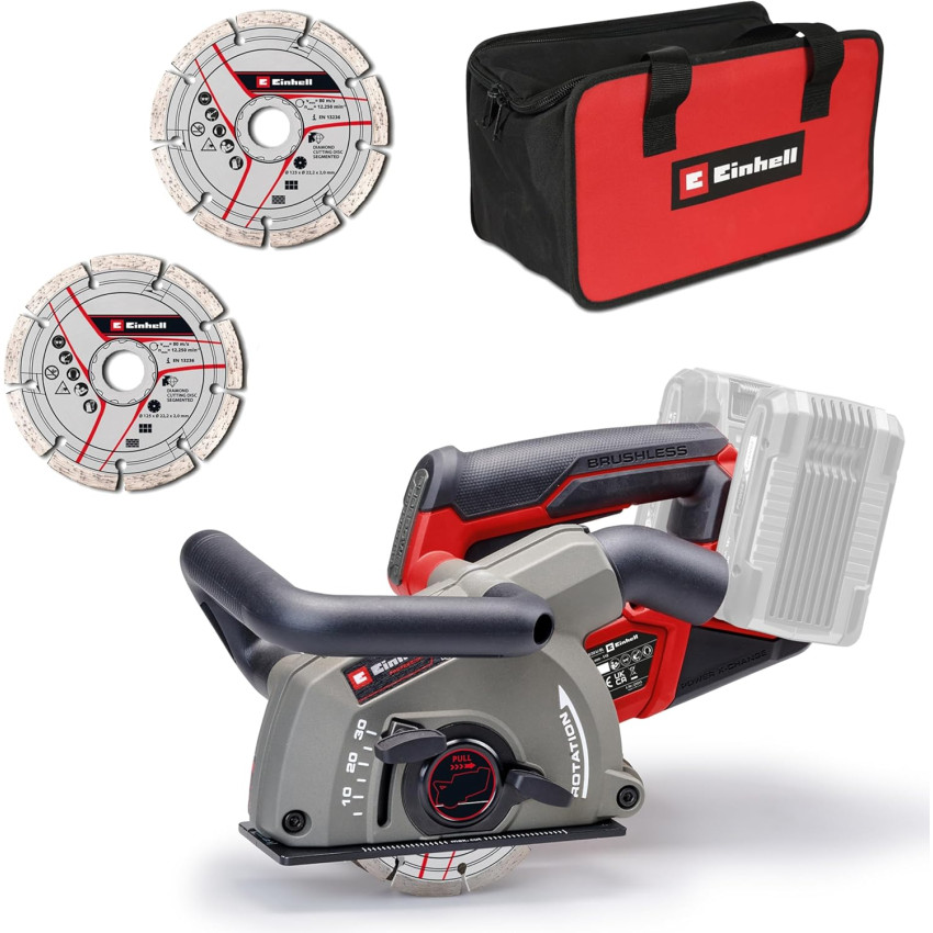 Φρέζα αυλακώσεων τοίχου μπαταρίας 36V Einhell TP-MA 36/30 Li Brushless - Solo 4350800
