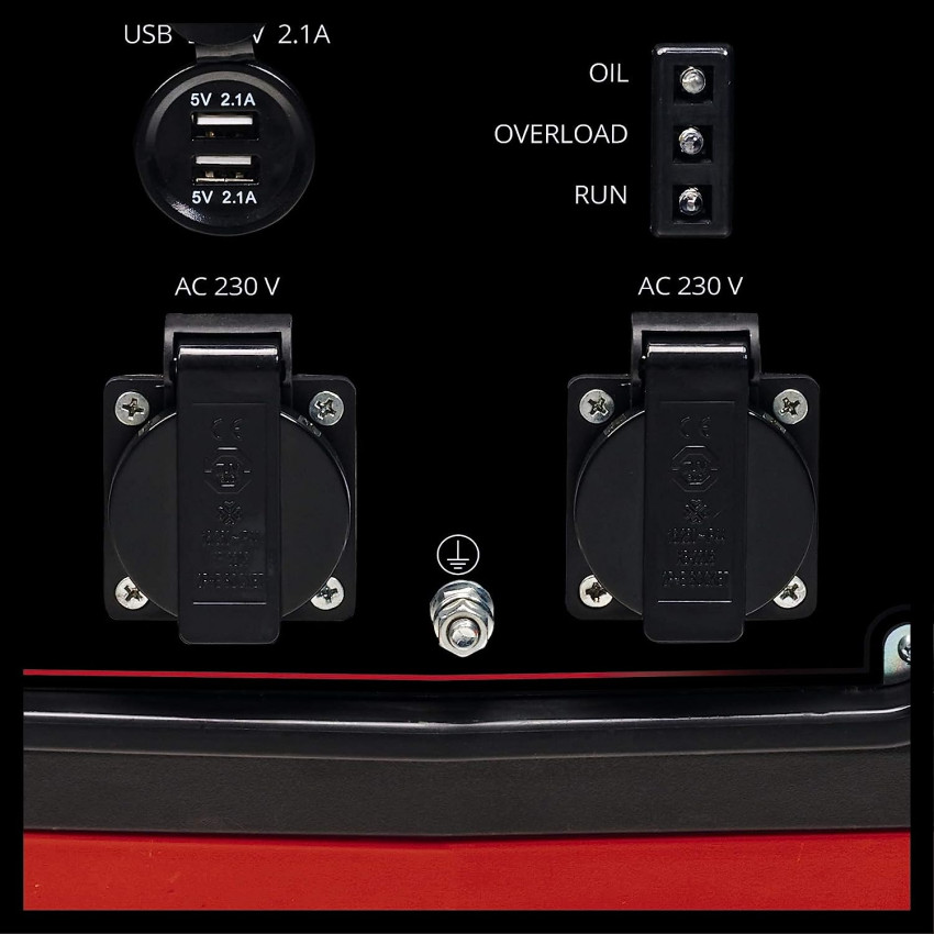 Ηλεκτρογεννήτρια βενζίνης inverter 2.4kW Einhell TC-IG 2000 4152590 Ηλεκτρογεννήτρια βενζίνης inverter 2.4kW Einhell TC-IG 2000 4152590