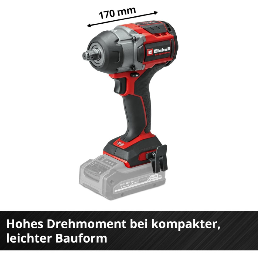 Μπουλονόκλειδο 18V 750Nm Einhell TP-CW 18/750 C Li Brushless - Solo 4510065