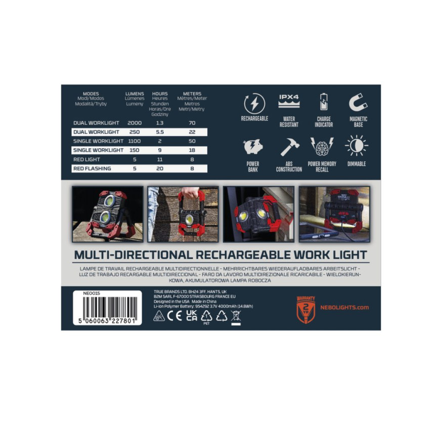 ΦΑΚΟΣ 2000 Lumens NEBO OMNI 2000 NE0015 ΦΑΚΟΣ 2000 Lumens NEBO OMNI 2000 NE0015