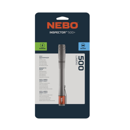ΦΑΚΟΣ 500 Lumens NEBO INSPECTOR 500+ (BLISTER) NEB-1000-G
