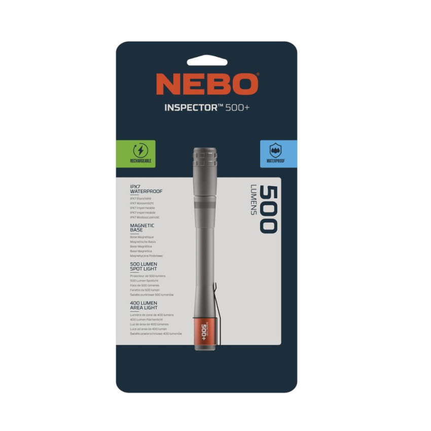 ΦΑΚΟΣ 500 Lumens NEBO INSPECTOR 500+ (BLISTER) NEB-1000-G ΦΑΚΟΣ 500 Lumens NEBO INSPECTOR 500+ (BLISTER) NEB-1000-G