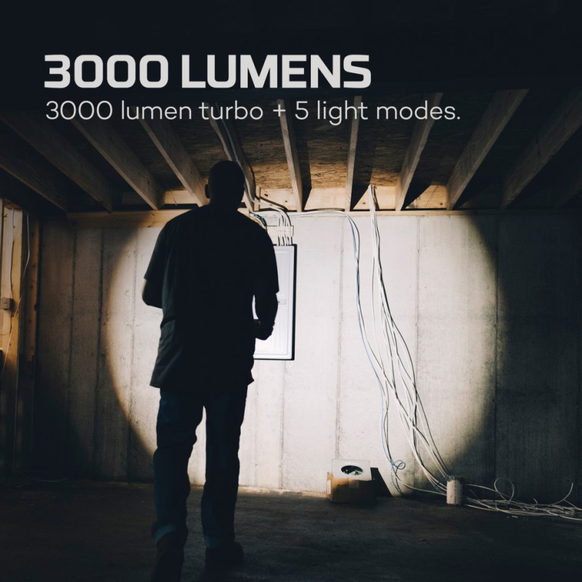 ΦΑΚΟΣ 3000 Lumens NEBO MASTER SERIES FL3000 NEB-FLT-1009-G