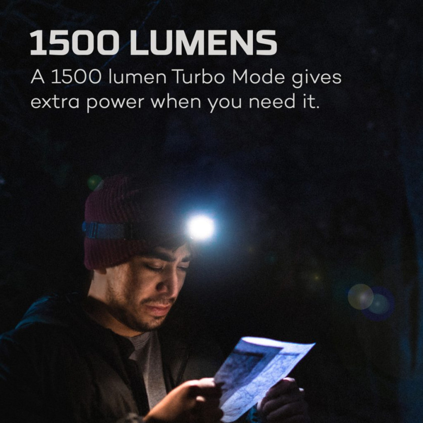 ΦΑΚΟΣ ΚΕΦΑΛΗΣ 1500 Lumens NEBO EINSTEIN 1500 FLEX NEB-HLP-0008-G