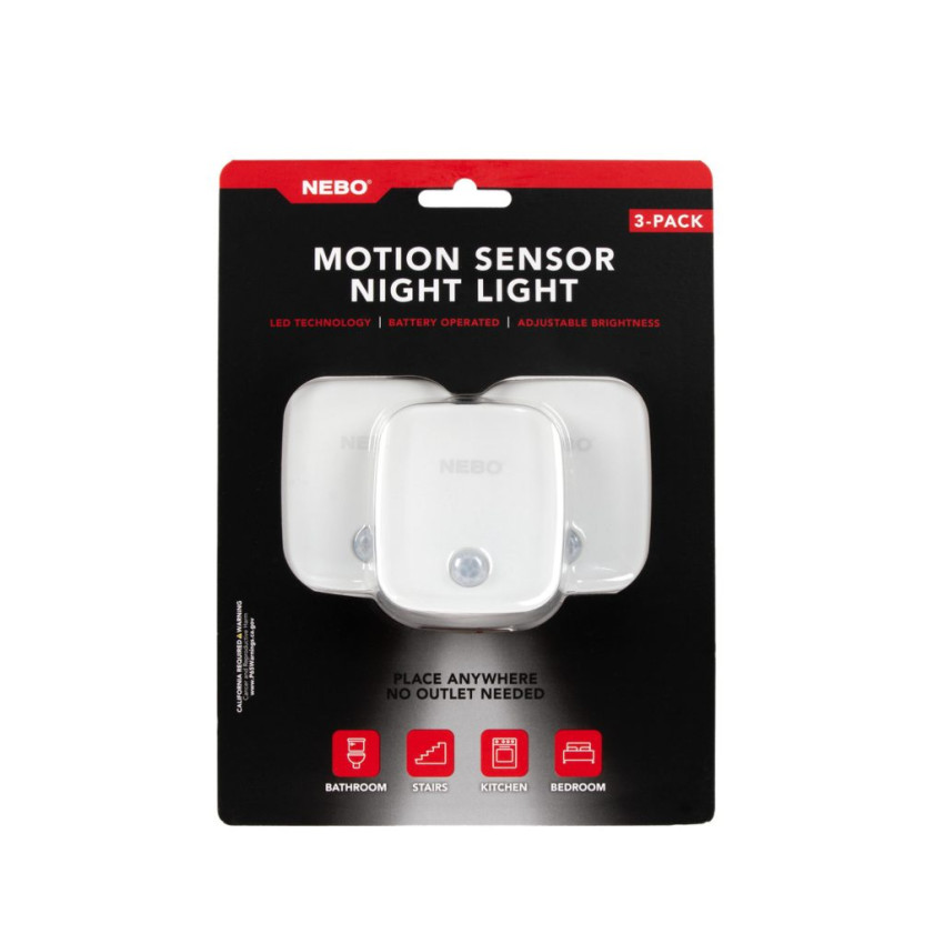 ΦΩΤΙΣΤΙΚΟ 30 Lumens ΝΥΚΤΟΣ NEBO MOTION SENSOR NIGHT LIGHTNEB-WLT-0026-G ΦΩΤΙΣΤΙΚΟ 30 Lumens ΝΥΚΤΟΣ NEBO MOTION SENSOR NIGHT LIGHTNEB-WLT-0026-G