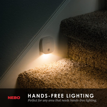 ΦΩΤΙΣΤΙΚΟ 30 Lumens ΝΥΚΤΟΣ NEBO MOTION SENSOR NIGHT LIGHTNEB-WLT-0026-G
