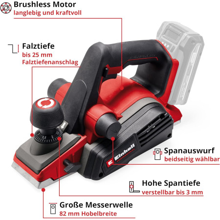 Πλάνη μπαταρίας 18V Einhell TP-PL 18/3 Li Brushless - Solo 4345405