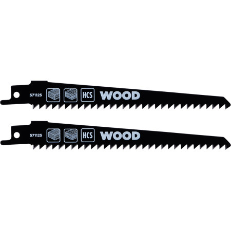 Πριονάκια σπαθόσεγας για ξύλο 152mm σετ 2τεμ KWB 571125