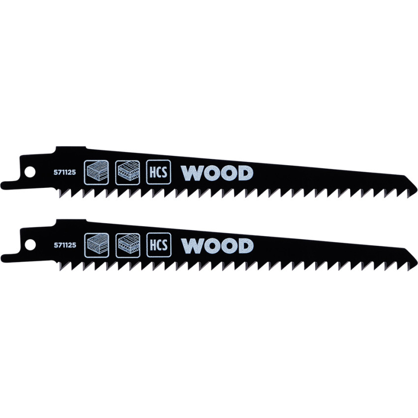 Πριονάκια σπαθόσεγας για ξύλο 152mm σετ 2τεμ KWB 571125 Πριονάκια σπαθόσεγας για ξύλο 152mm σετ 2τεμ KWB 571125