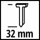 Πρόκες για καρφωτικά TE-CN 18 LI, FIXETTO 18/38 S, τύπος J, 32x5,7 mm 3000τεμ Einhell 4137874 Πρόκες για καρφωτικά TE-CN 18 LI, FIXETTO 18/38 S, τύπος J, 32x5,7 mm 3000τεμ Einhell 4137874
