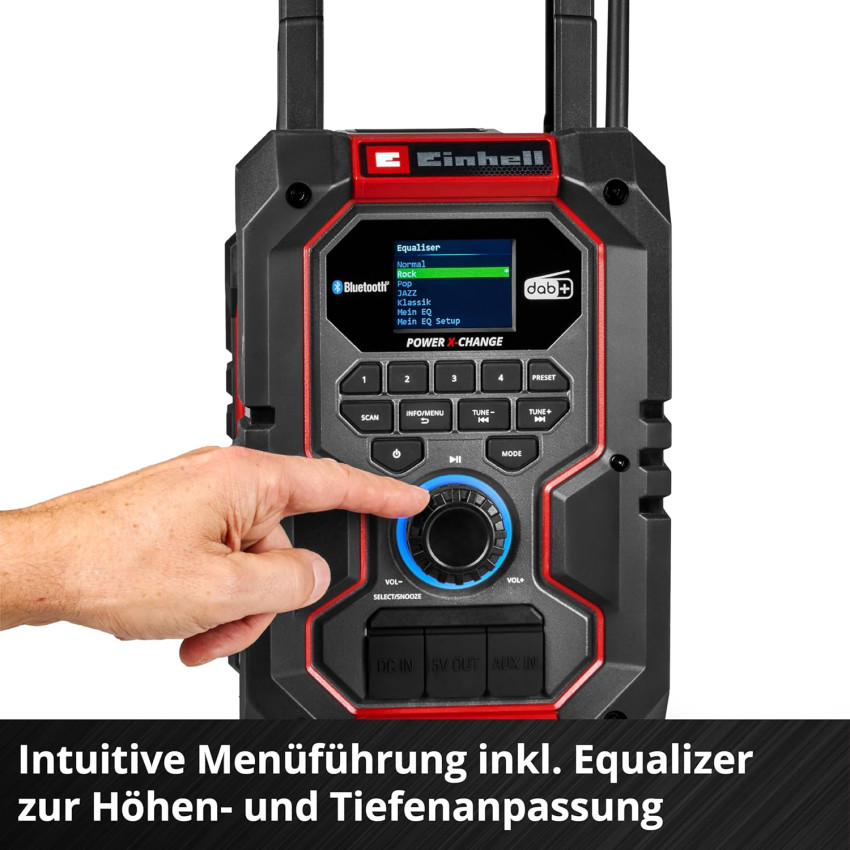 Ραδιόφωνο μπαταρίας υβδριδικό 18V Einhell TE-CR 18 Li DAB+/FM/BT - Solo 3407995