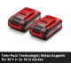 Σετ 2 x 3.0 Ah Μπαταρίες Einhell Power X-Change Plus Twin Pack Einhell 4511631