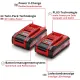 Σετ 2 x 4.0 Ah Μπαταρίες Einhell Power X-Change Plus Twin Pack Einhell 4511629 Σετ 2 x 4.0 Ah Μπαταρίες Einhell Power X-Change Plus Twin Pack Einhell 4511629