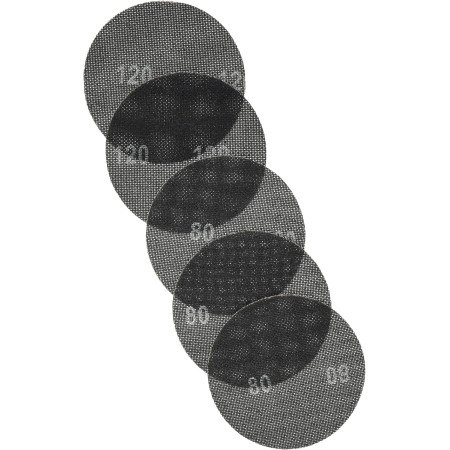 Σετ 5 τμχ. γυαλόχαρτα velcro Φ180mm  KWB 49490905