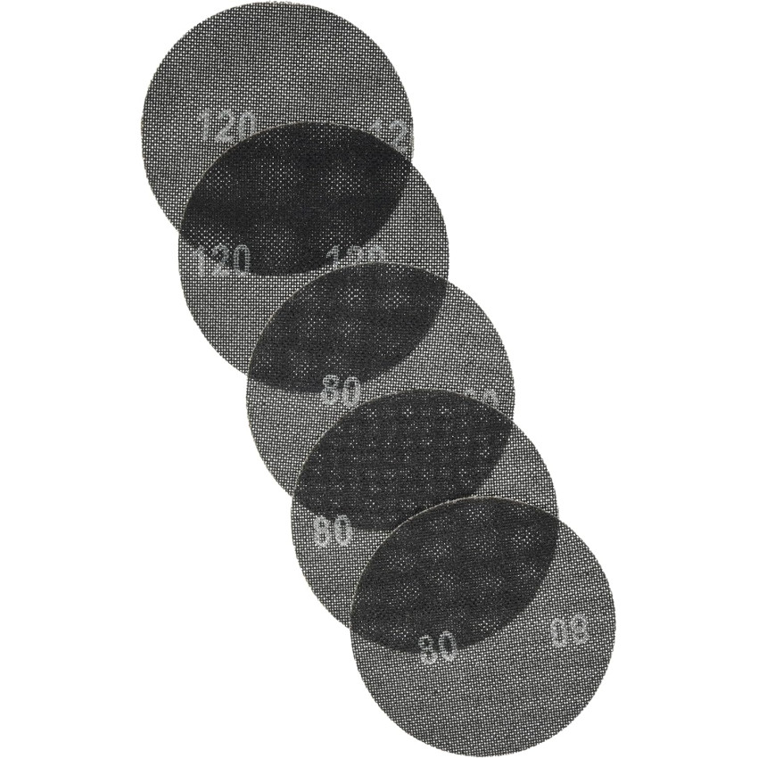 Σετ 5 τμχ. γυαλόχαρτα velcro Φ180mm  KWB 49490905