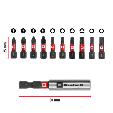 Σετ μύτες impact 11τεμ Einhell 49118673