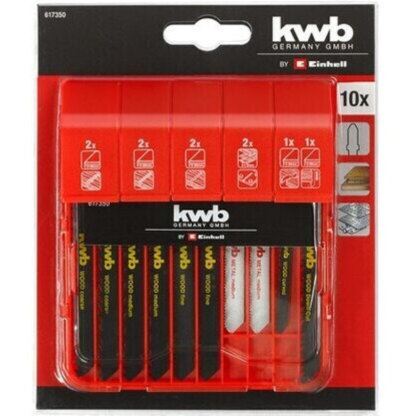 Σετ πριονόλαμες σέγας 10τεμ Kwb 49617350 Σετ πριονόλαμες σέγας 10τεμ Kwb 49617350