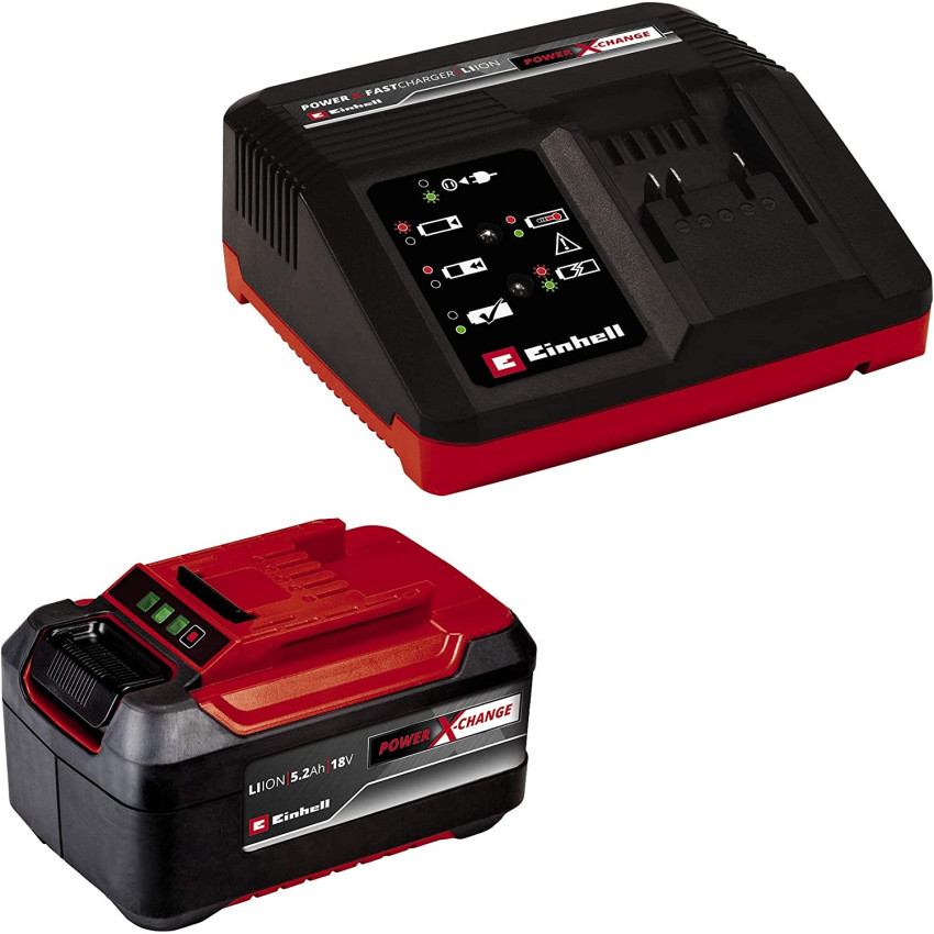 Σετ ταχυφορτιστής / μπαταρία 5.2 Ah Einhell 4512114 Σετ ταχυφορτιστής / μπαταρία 5.2 Ah Einhell 4512114