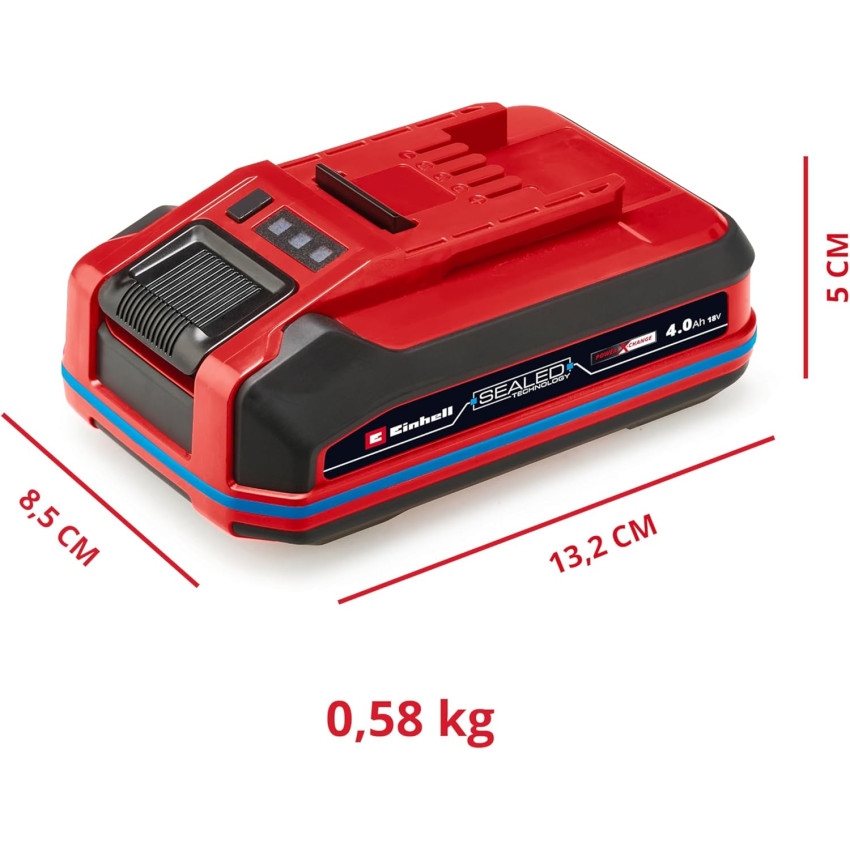 Στεγανή μπαταρία 4,0 Ah 18V Einhell SEALED Power X-Change Plus 4511627 Στεγανή μπαταρία 4,0 Ah 18V Einhell SEALED Power X-Change Plus 4511627