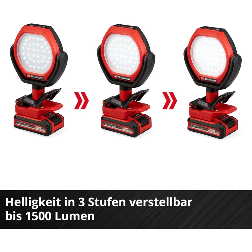 Φακός μπαταρίας 1500lm 18V Einhell GC-OL 18/1500 Li - Solo 2320120 Φακός μπαταρίας 1500lm 18V Einhell GC-OL 18/1500 Li - Solo 2320120