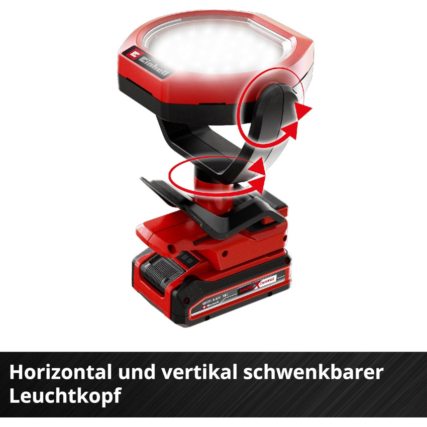 Φακός μπαταρίας 1500lm 18V Einhell GC-OL 18/1500 Li - Solo 2320120 Φακός μπαταρίας 1500lm 18V Einhell GC-OL 18/1500 Li - Solo 2320120