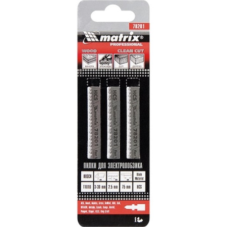 ΛΑΜΕΣ ΣΕΓΑΣ ΞΥΛΟΥ 3ΤΜΧ ΣΤΑΥΡΟΥ T101B 75 x 2.5 mm HCS MTX 782019