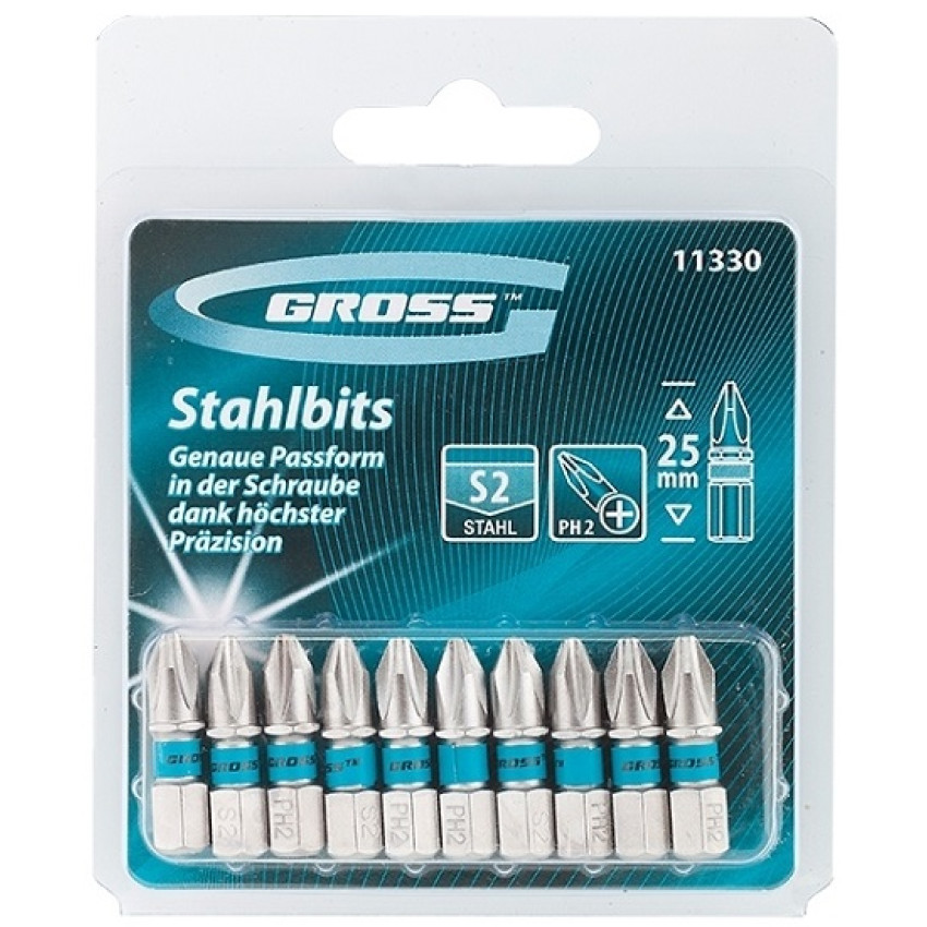 ΜΥΤΕΣ ΣΤΑΥΡΟΥ PH2 X 25mm 10ΤΕΜ GROSS 11330 ΜΥΤΕΣ ΣΤΑΥΡΟΥ PH2 X 25mm 10ΤΕΜ GROSS 11330
