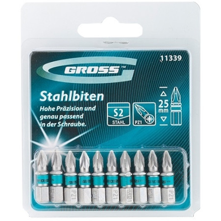 ΜΥΤΕΣ ΣΤΑΥΡΟΥ PZ1 X 25mm 10ΤΕΜ GROSS 11339