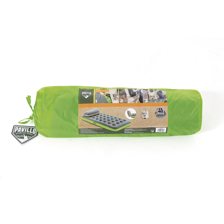 ΑΕΡΟΣΤΡΩΜΑ 188 x 99 x 22cm ΓΚΡΙ / ΠΡΑΣΙΝΟ BEST WAY PAVILLO ROLL & RELAX AIRBED TWIN 15366 ΑΕΡΟΣΤΡΩΜΑ 188 x 99 x 22cm ΓΚΡΙ / ΠΡΑΣΙΝΟ BEST WAY PAVILLO ROLL & RELAX AIRBED TWIN 15366