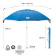 ΟΜΠΡΕΛΑ ΘΑΛΑΣΣΗΣ 220cm ΜΠΛΕ NILS CAMP NC7822 15-08-101 ΟΜΠΡΕΛΑ ΘΑΛΑΣΣΗΣ 220cm ΜΠΛΕ NILS CAMP NC7822 15-08-101