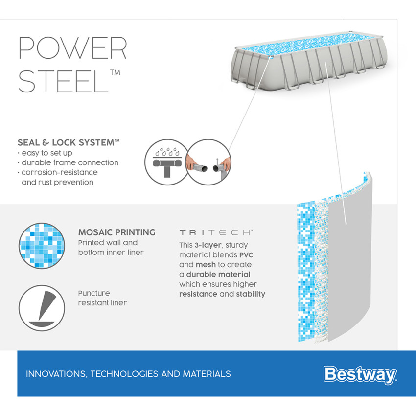 ΠΙΣΙΝΑ ΕΞΩΤΕΡΙΚΟΥ ΣΚΕΛΕΤΟΥ 640 x 274 x 132 cm BESTWAY 15552 ΠΙΣΙΝΑ ΕΞΩΤΕΡΙΚΟΥ ΣΚΕΛΕΤΟΥ 640 x 274 x 132 cm BESTWAY 15552
