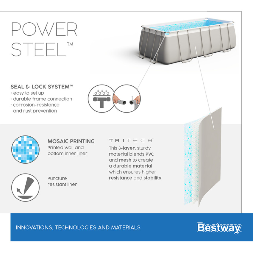 ΠΙΣΙΝΑ ΕΞΩΤΕΡΙΚΟΥ ΣΚΕΛΕΤΟΥ 4.88 x 2.44 x 1.22m BESTWAY 15598 ΠΙΣΙΝΑ ΕΞΩΤΕΡΙΚΟΥ ΣΚΕΛΕΤΟΥ 4.88 x 2.44 x 1.22m BESTWAY 15598