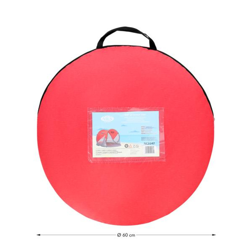 ΣΚΗΝΗ ΠΑΡΑΛΙΑΣ POP UP ΚΟΚΚΙΝΗ ΓΚΡΙ NILS CAMP NC3142 15-04-015 ΣΚΗΝΗ ΠΑΡΑΛΙΑΣ POP UP ΚΟΚΚΙΝΗ ΓΚΡΙ NILS CAMP NC3142 15-04-015