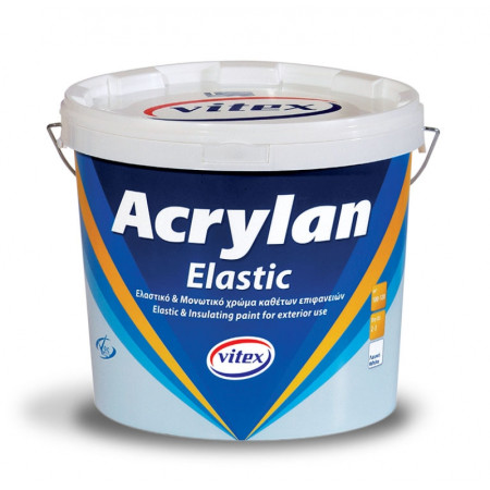 ACRYLAN ELASTIC ΑΚΡΥΛΙΚΟ ΧΡΩΜΑ ΛΕΥΚΟ 3Lt VITEX 1002091