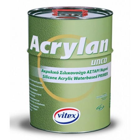 ACRYLAN UNCO ECO ΑΣΤΑΡΙ ΣΙΛΙΚΟΝΟΥΧΟ ΟΙΚΟΛΟΓΙΚΟ ΝΕΡΟΥ 1Lt ΔΙΑΦΑΝΕΣ VITEX 1004709