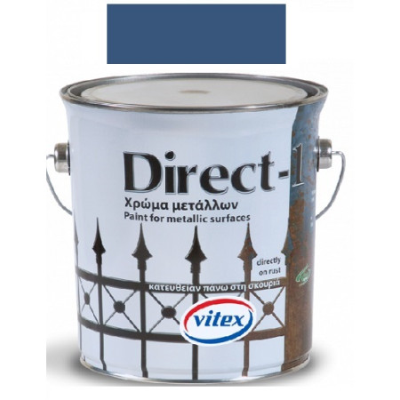 VITEX DIRECT-1 ΤΑΧΥΣΤΕΓΝΩΤΟ ΓΥΑΛΙΣΤΕΡΟ ΑΝΤΙΔΙΑΒΡΩΤΙΚΟ ΝΤΟΥΚΟΧΡΩΜΑ ( ΛΑΔΟΜΠΟΓΙΑ ) ΧΡΩΜΑ ΜΠΛΕ 2.5Lt