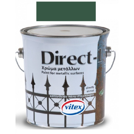 VITEX DIRECT-1 ΤΑΧΥΣΤΕΓΝΩΤΟ ΓΥΑΛΙΣΤΕΡΟ ΑΝΤΙΔΙΑΒΡΩΤΙΚΟ ΝΤΟΥΚΟΧΡΩΜΑ ( ΛΑΔΟΜΠΟΓΙΑ ) ΧΡΩΜΑ ΠΡΑΣΙΝΟ 2.5Lt 1001903