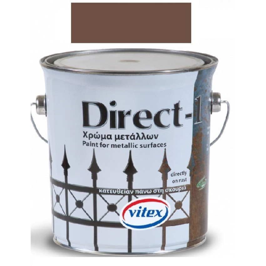 VITEX DIRECT-1 ΤΑΧΥΣΤΕΓΝΩΤΟ ΓΥΑΛΙΣΤΕΡΟ ΑΝΤΙΔΙΑΒΡΩΤΙΚΟ ΝΤΟΥΚΟΧΡΩΜΑ ( ΛΑΔΟΜΠΟΓΙΑ ) ΧΡΩΜΑ ΣΚΟΥΡΟ ΚΑΦΕ 750ml 1001908