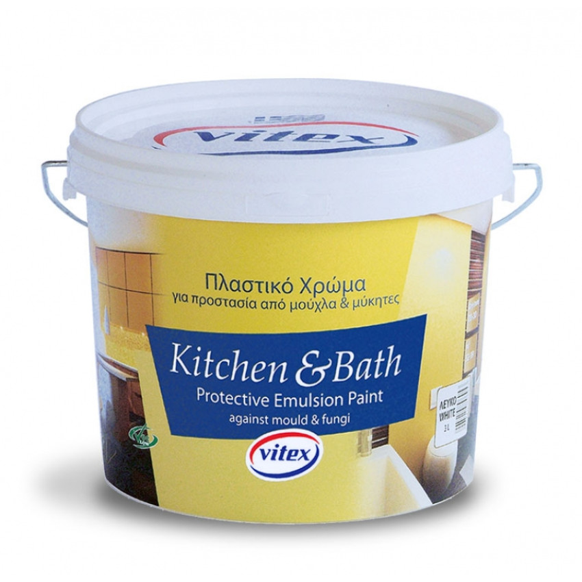 KITCHEN & BATH ΠΛΑΣΤΙΚΟ ΧΡΩΜΑ ΛΕΥΚΟ 0.75Lt VITEX 1003890