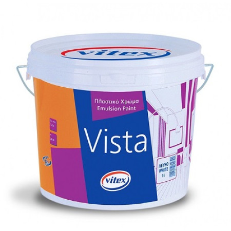 VISTA ΠΛΑΣΤΙΚΟ ΧΡΩΜΑ ΛΕΥΚΟ 3Lt VITEX 1003870